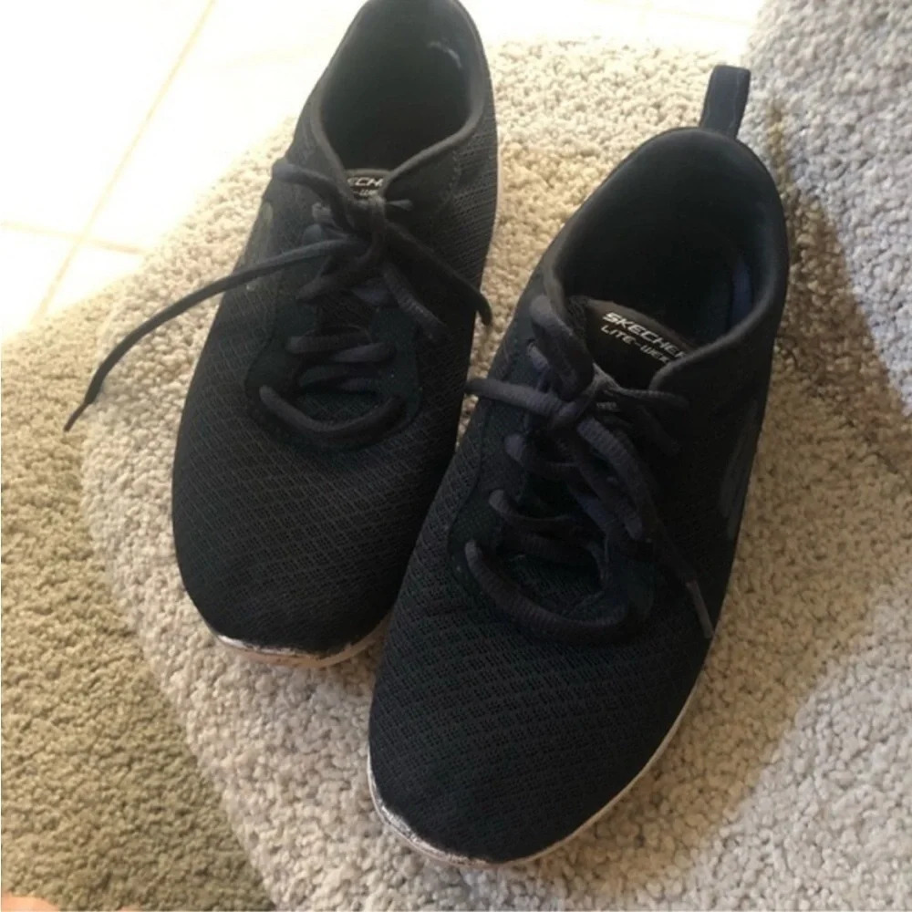 Skechers Flex Appeal 2.0 - Newsmaker Dual Light Sneakers Size 6 - Picture 2 of 9
